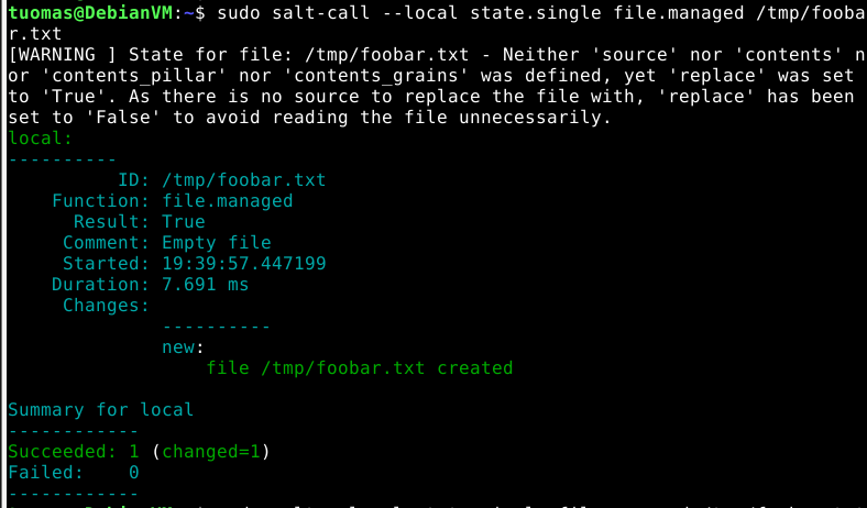 I ran the fixed command