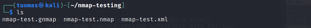 list of files