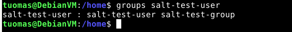 salt-test-user was added to salt-test-group