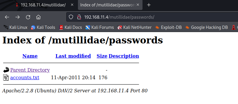 FFUF output