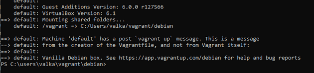 vm created